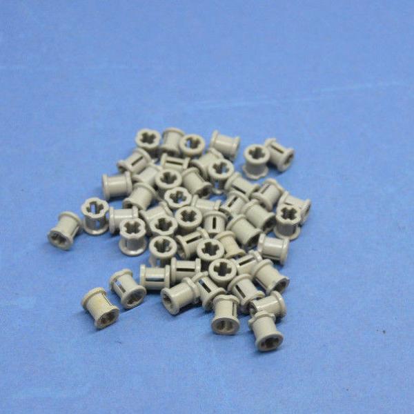 LEGO 50 x Technik Stopper Verbinder althell grau Light Gray Technic Bush 3713