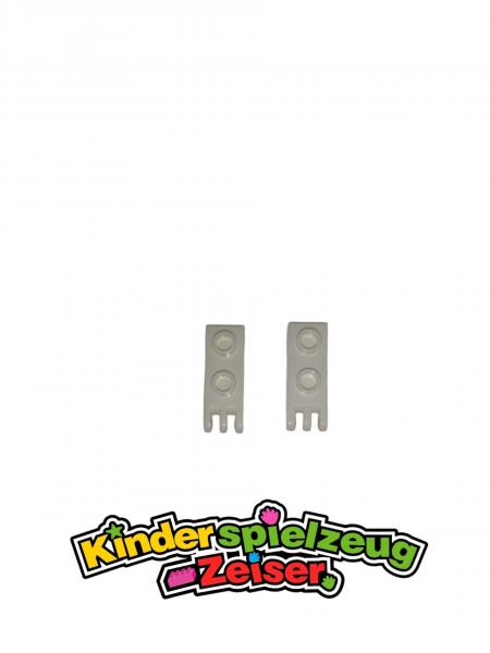 LEGO 2 x Scharnier weiÃŸ White Hinge Plate 1x2 with 3 Fingers 4275b