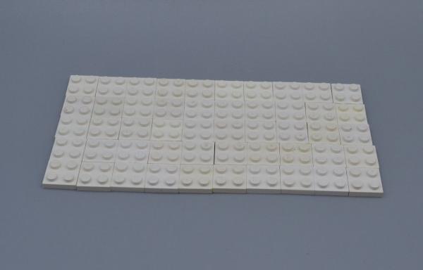LEGO 50 x Basisplatte 2x2 weiß white basic plate 3022 302201