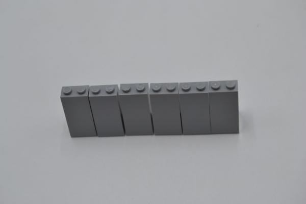 LEGO 6 x SchrÃ¤gstein neuhell grau Light Bluish Gray Slope 75 2x2x3 Solid 3684c