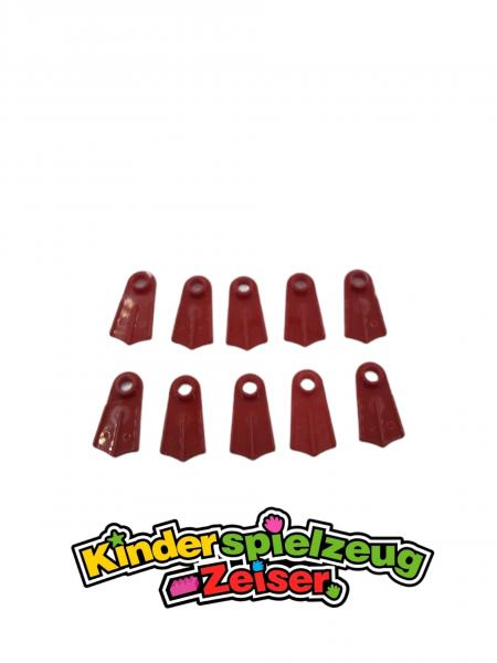 LEGO 10 x Schwimmflossen rot Red Minifigure Footgear Flipper 2599a