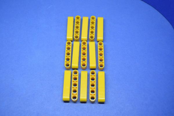 LEGO 15 x Technik Liftarm 1x5 gelb yellow technic 5m thick beam 32316 4142133