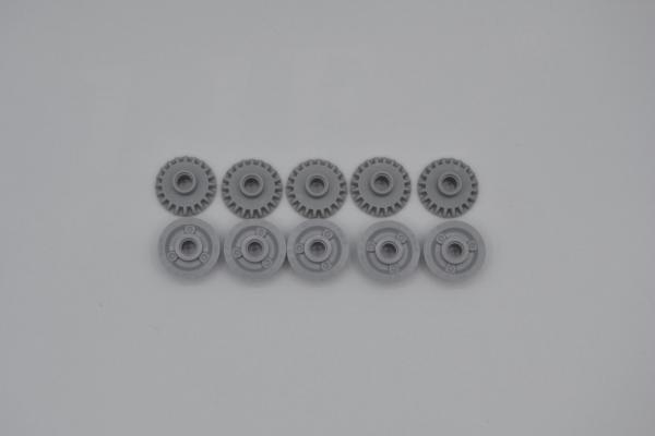 LEGO 10 x Technik Zahnrad 20 ZÃ¤hne neuhell grau newgrey technic cogwheel 87407