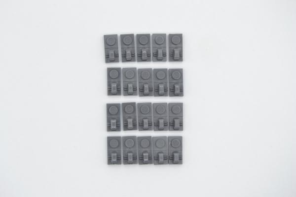 LEGO 20 x Scharnier neues dunkelgrau Dark Bluish Gray Hinge Plate 1x2 30383