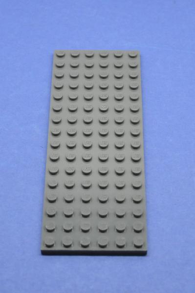 LEGO Basisplatte neues dunkelgrau Dark Bluish Gray Plate 6x16 3027 4226358