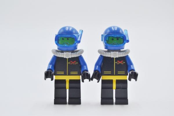 LEGO 2 x Figur Minifigur Minifigures Fahrer blau Extreme Team Blue Diver ext014 