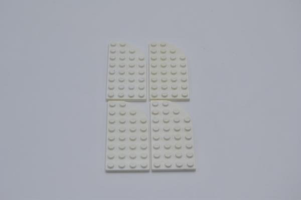 LEGO 4 x Platte abgerundet pat pend rechts weiÃŸ white right plate 4x8 