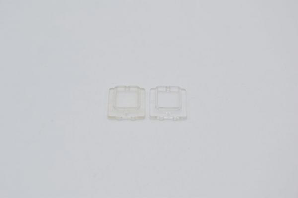 LEGO 2 x Scheibe transparent klar Trans-Clear Glass Window 1x2x2 Plane 4862