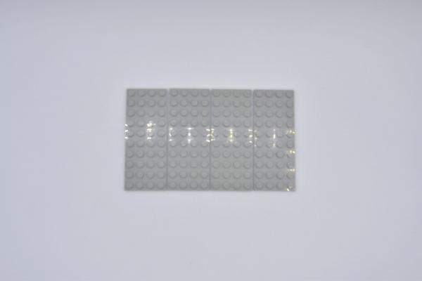 LEGO 4 x Basisplatte Grundplatte althell grau Light Gray Basic Plate 4x10 3030