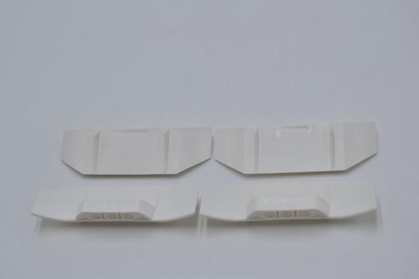 LEGO 4 x Spoiler weiÃŸ White Technic Panel Car Spoiler 3x8 Three Holes 61073