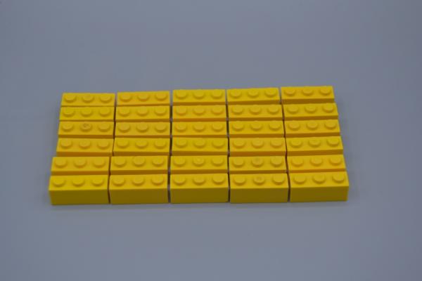 LEGO 30 x Basisstein Baustein Grundstein gelb Yellow Basic Brick 1x3 3622
