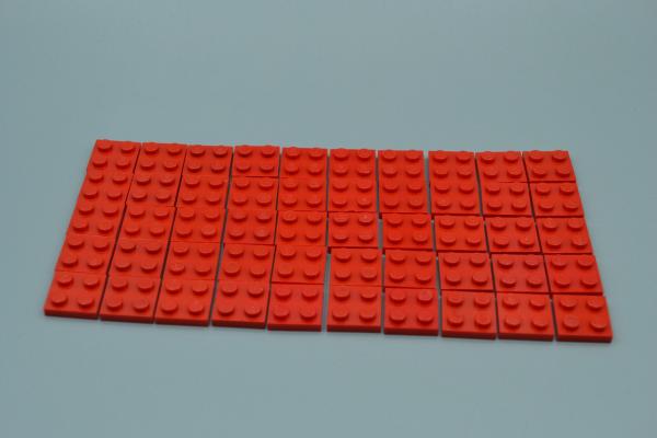 LEGO 50 x Basisplatte 2x2 rot red basic plate 3022 302221