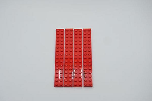 LEGO 4 x Basisplatte 2x16 rot red basic plate 4282 428221