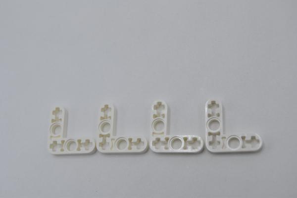 LEGO 4 x Liftarm 90Â° weiÃŸ White Technic Liftarm Bent Thin L-Shape 3x3 32056