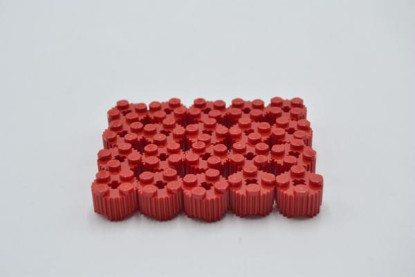 LEGO 20 x Rundstein geriffelt rot Red Brick Round 2x2 Grille a. Axle Hole 92947