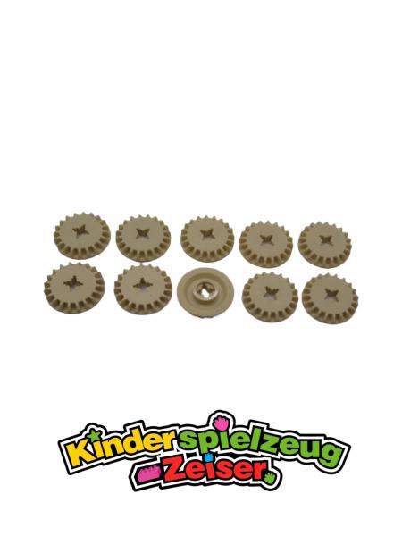 LEGO 10 x Technik Zahnrad 20 ZÃ¤hne beige Tan Technic Gear 20 Tooth Bevel 32198