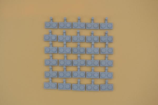 LEGO 30 x Platte Haken neuhell grau Light Bluish Gray Plate Modified 1x2 4623