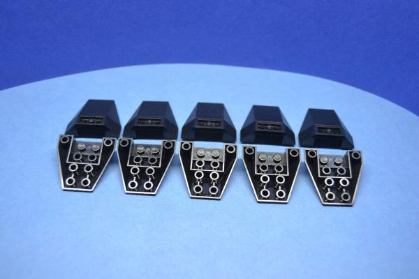 LEGO 10 x FlÃ¼gel schwarz Black Wedge 4x4 Triple Inv. Connections 2 Studs 4855