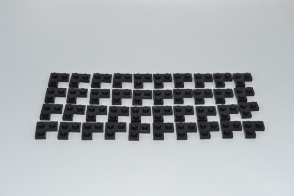 LEGO 40 x Eckplatte Winkel 2x2 flach schwarz black corner plate 2420 242026