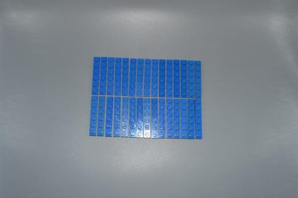LEGO 30 x Basisplatte 1x6 blau blue basic plate 3666 366623