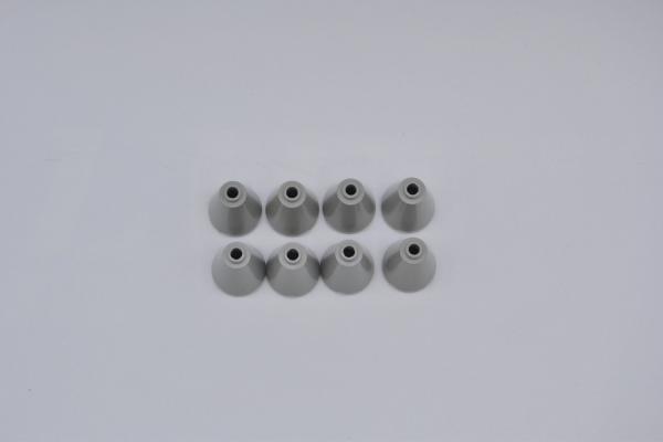 LEGO 8 x Kegel rund offen althell grau Light Gray Cone 2x2x2 Open Stud 3942c