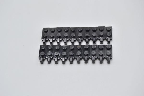 LEGO 20 x Gelenkfinger schwarz Black Hinge Plate 1x2 Locking with 1 Finger 44301