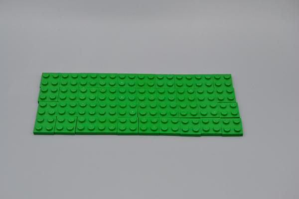 LEGO 40 x Basisplatte Bauplatte Grundplatte grÃ¼n Green Basic Plate 3022