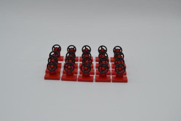 LEGO 20 x Lenkrad rot Red Vehicle Steering Stand 1x2 with Steering Wheel 3829c01