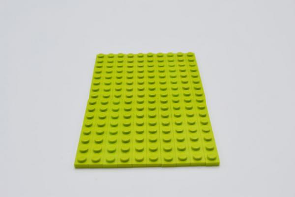 LEGO 20 x Basisplatte Bauplatte Grundplatte lindgrÃ¼n Lime Basic Plate 1x8 3460 