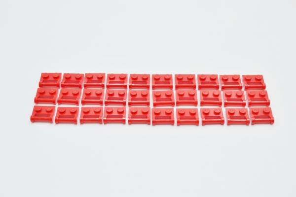 LEGO 30 x Platte mit Griff rot Red Plate Modified 1x2 with Handle on Side 48336