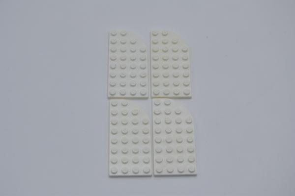 LEGO 4 x Platte abgerundet pat pend rechts weiÃŸ white right plate 4x8 