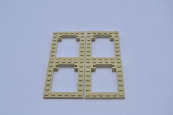 LEGO 4 x FalltÃ¼r Rahmen beige Tan Plate Modified 6x8 Trap Door Frame 30041