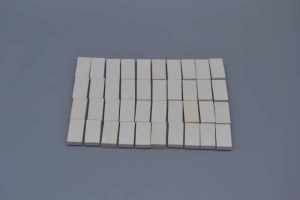 LEGO 40 x Kachel Fliese weiÃŸ White Tile 1x2 with Groove 3069b