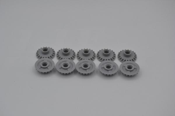 LEGO 10 x Technik Zahnrad 20 ZÃ¤hne neuhell grau newgrey technic cogwheel 87407