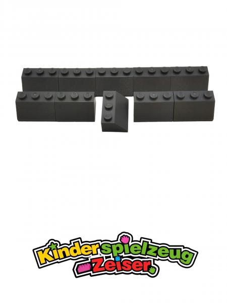 LEGO 10 x Dachstein neues dunkelgrau Dark Bluish Gray Slope 45 2x3 3038