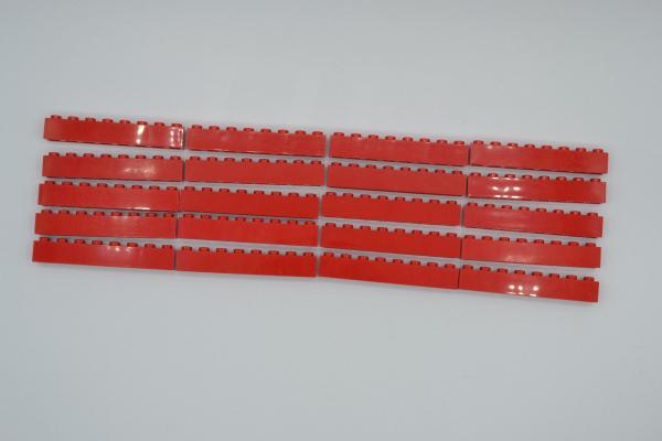 LEGO 20 x Basisstein Baustein Grundstein rot Red Brick 1x8 3008 300821