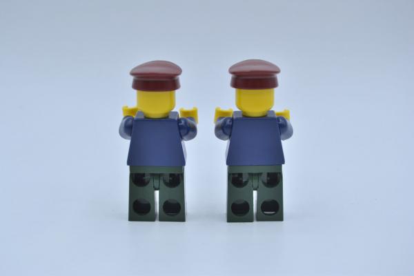 LEGO 2 x Figur Minifigur Town City Carousel Operator twn080 aus Set 10196
