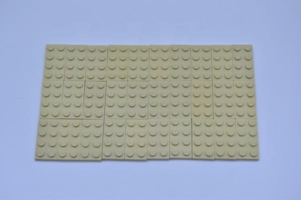 LEGO 30 x Basisplatte 2x4 beige tan basic plate 3020 4114309