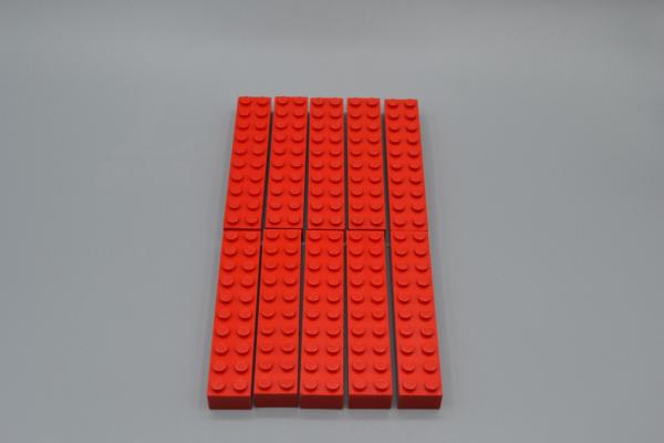 LEGO 10 x Basisstein 2x10 rot red basic brick 3006 300621 4617857