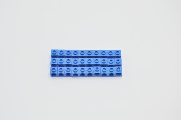 LEGO 30 x Technik Lochstein Lochbalken blau Blue Technic Brick 1x1 w. Hole 6541