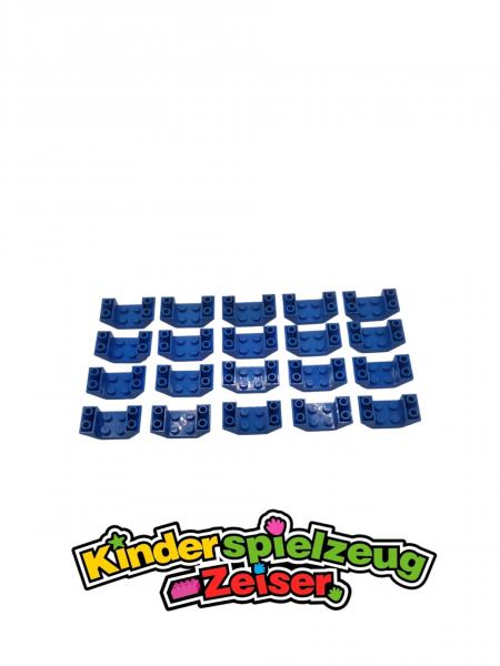 LEGO 20 x SchrÃ¤gstein Wanne blau Blue Slope Inverted 45 4x2 Double 4871