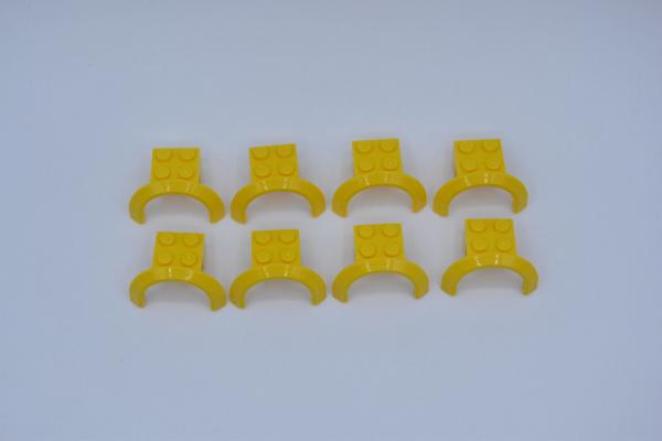 LEGO 8 x Radkasten gelb Yellow Vehicle Mudguard 4x2 1/2x1 2/3 Arch Round 50745