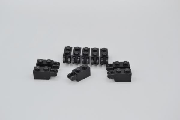 LEGO 10 x Rasterscharnier 1x2 schwarz black hinge 30365 4129975 4144502