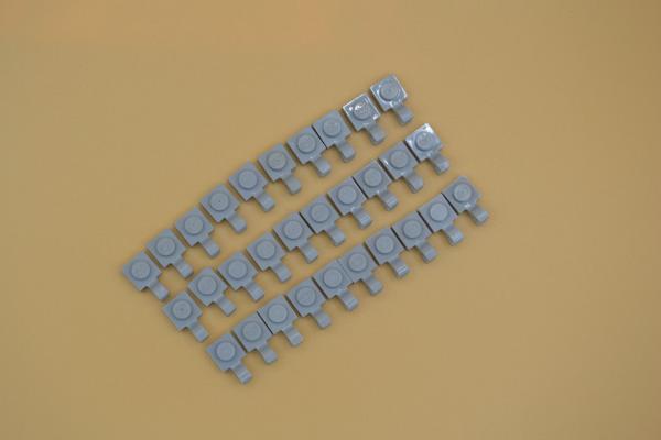 LEGO 30 x Platte neuhell grau Light Bluish Gray Plate Modified 1x1 U Clip 6019