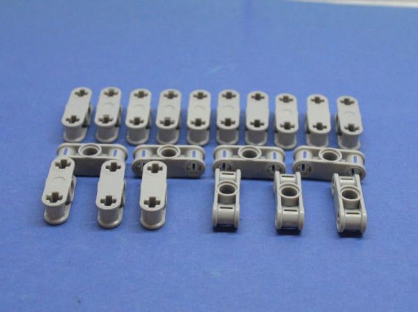 LEGO 20 x Verbinder neuhell grau Light Bluish Gray Technic Connector 32184