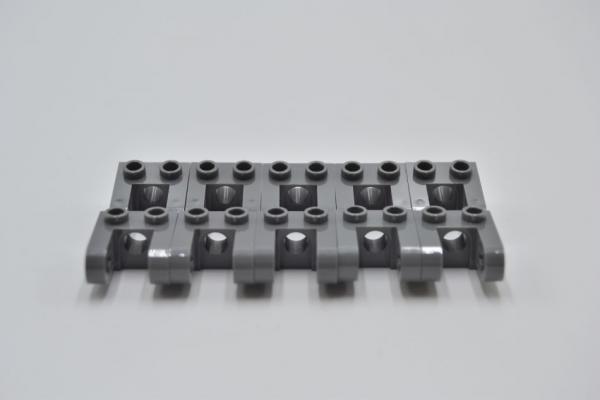 LEGO 10 x Dualliftarm neues dunkelgrau Dark Bluish Gray Technic Brick 1x2 85943