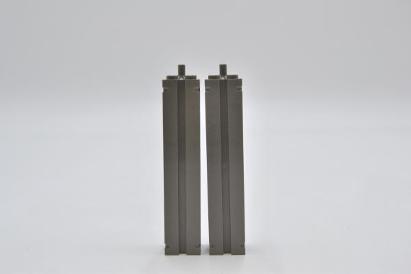 LEGO 2 x Pfeiler StÃ¼tze alt dunkelgrau Dark Gray Support 2x2x8 Grooves 30646a