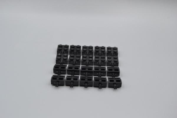 LEGO 20 x halbe Achse 2x2 schwarz black bearing element 4488 448826