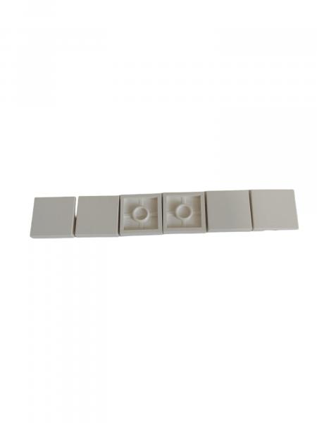 LEGO 6 x Fliese Kachel Platte glatt weiÃŸ White Tile 2x2 without Groove 3068a