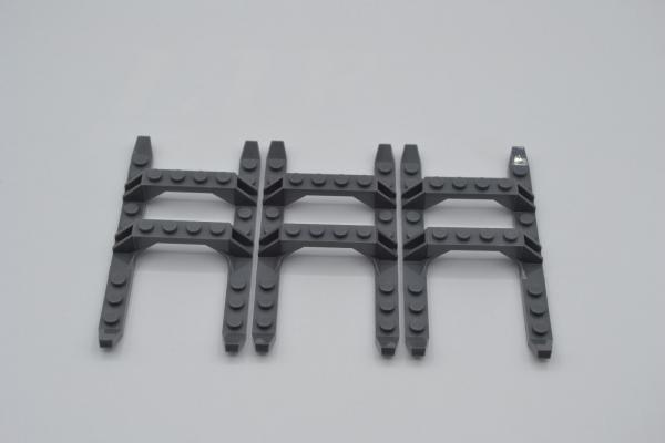 LEGO 3 x Kufe neues dunkelgrau Dark Bluish Gray Helicopter Sled Rails 12x6 30248